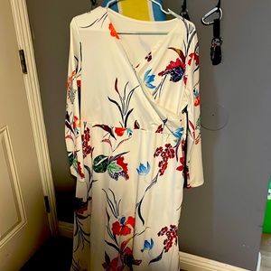 Floral White Dress